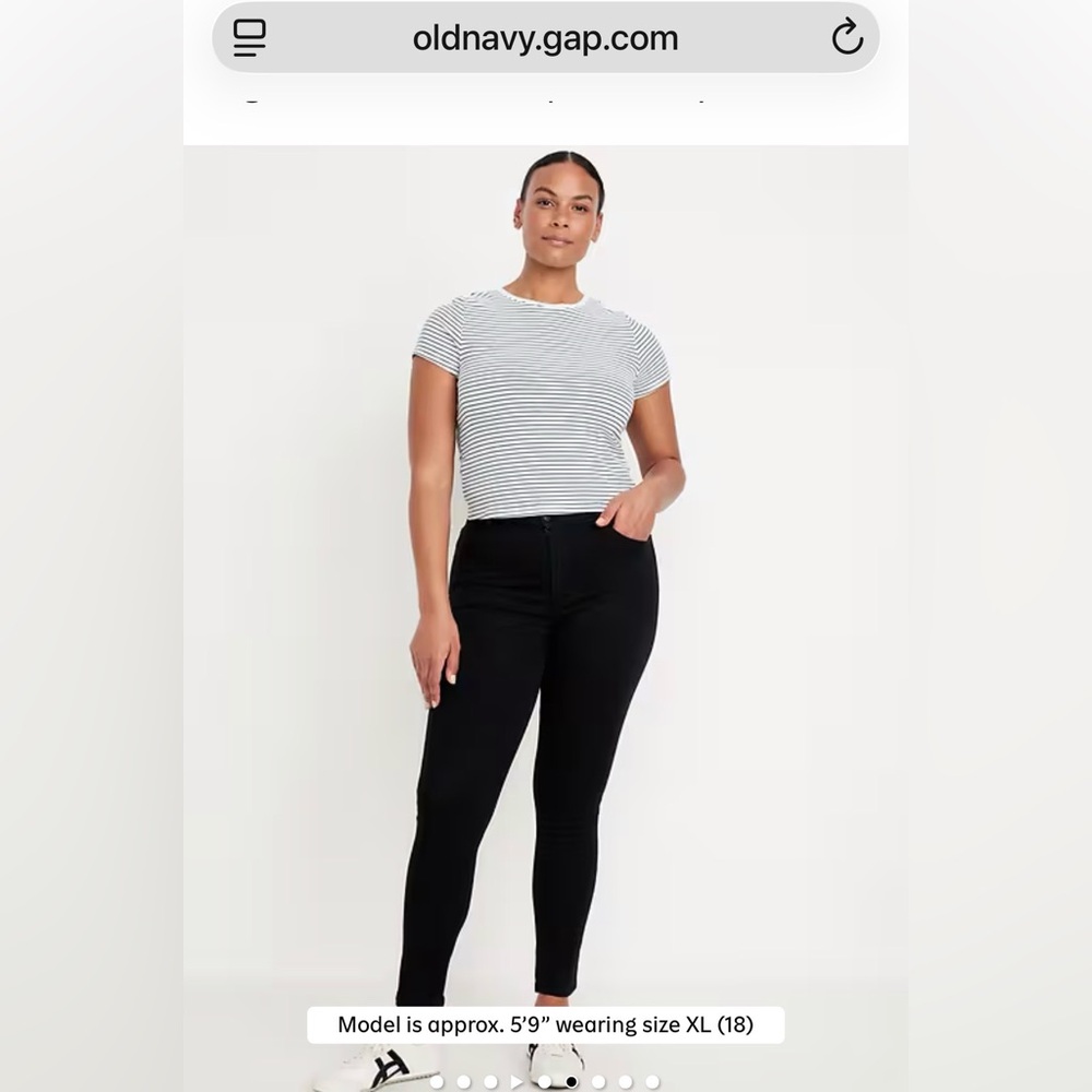 Old Navy High-Waisted Wow Super-Skinny Jeans•Women’s Size 14 Short•Black•NWT - Picture 8 of 9